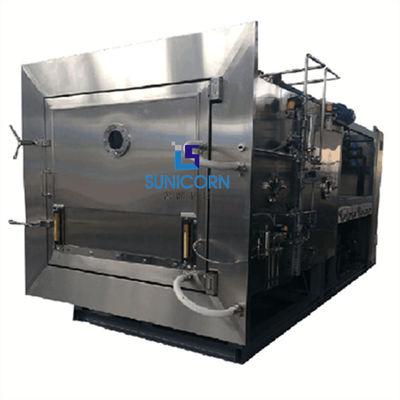 中国 304ステンレス鋼の産業凍結乾燥機100kgによって入れられる容量10平方メートルの サプライヤー