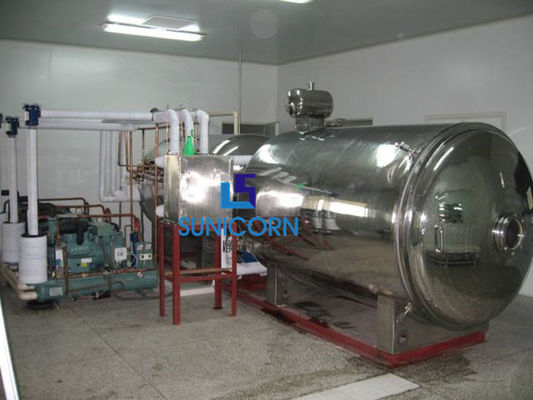 中国 高性能の大きい凍結乾燥器、凍結乾燥させていたスロット マシン50sqm 500kgs サプライヤー